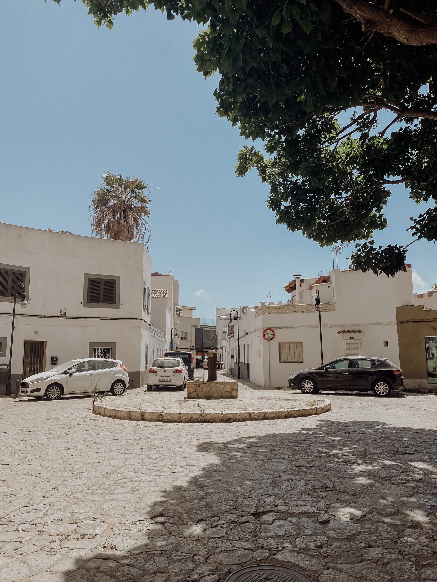 Kleiner Platz mit Brunnen in Molinar, Palma de Mallorca