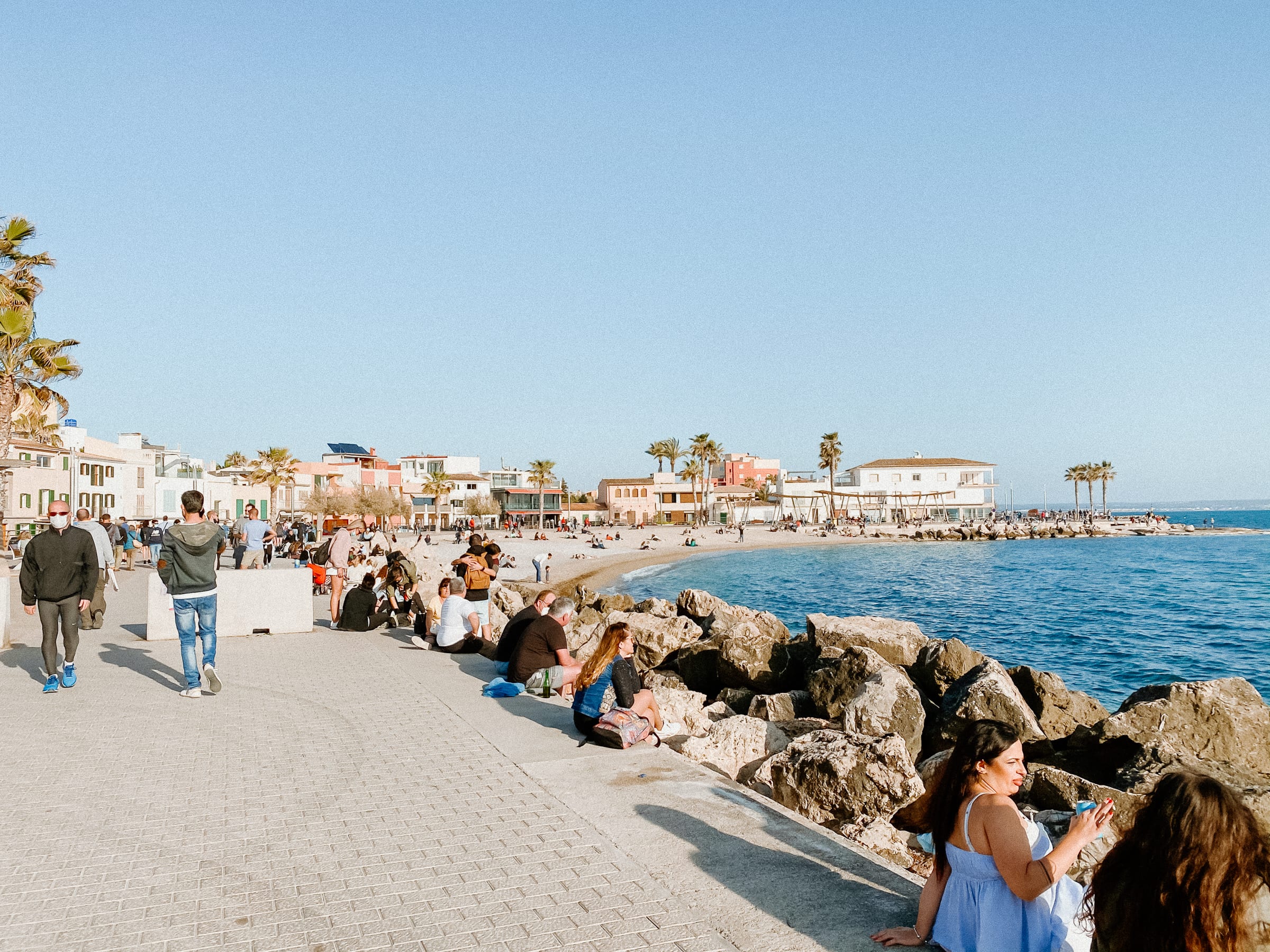 Playa de El Molinar in Palma, Mallorca
