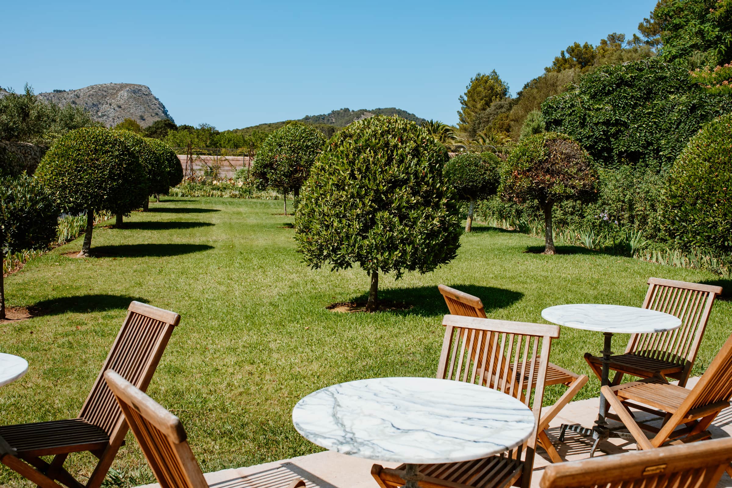 Rosengarten im Museo Sa Bassa Blanca bei Alcudia Mallorca