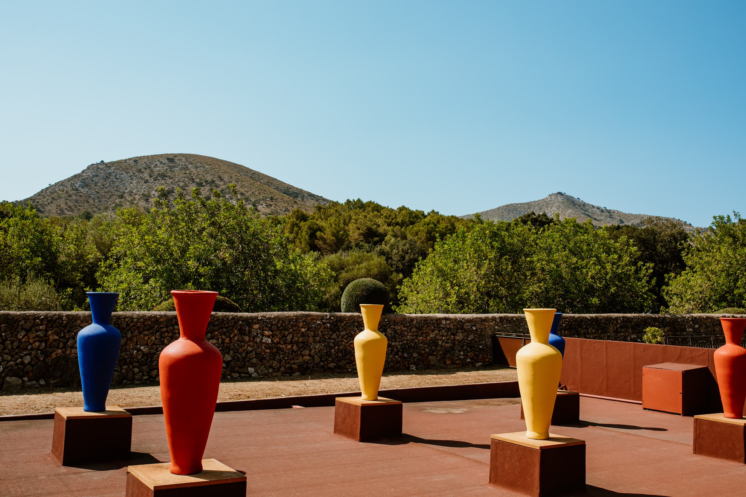 Blick auf Tramuntana Museo Sa Bassa Blanca bei Alcudia Mallorca