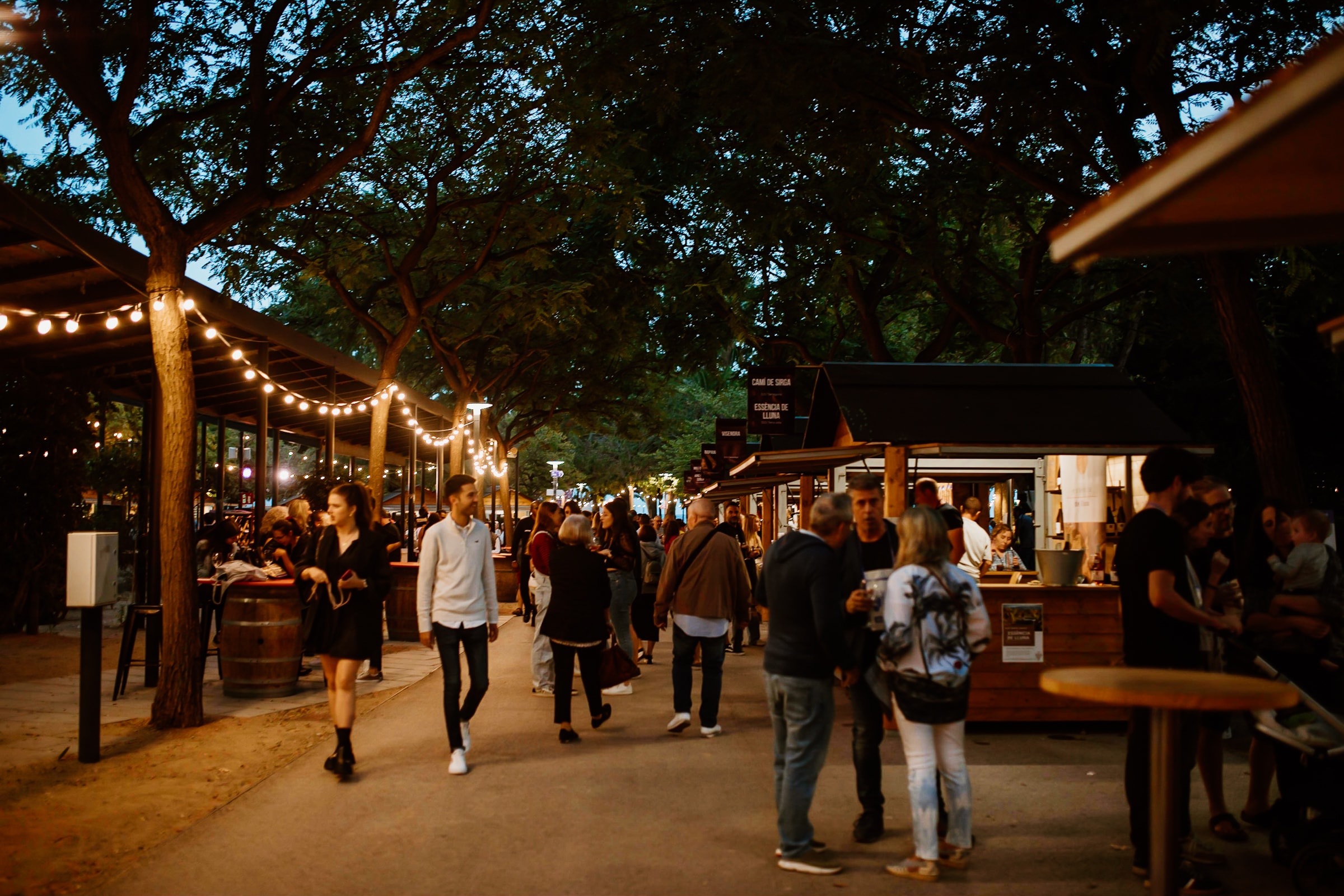 Weinfest in Cambrils am Abend