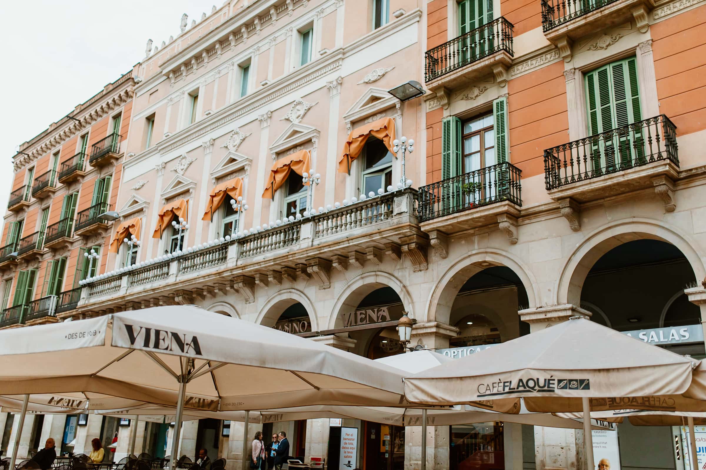 Reus Sehenswürdigkeiten Plaça Prim mit Teatre Fortuny