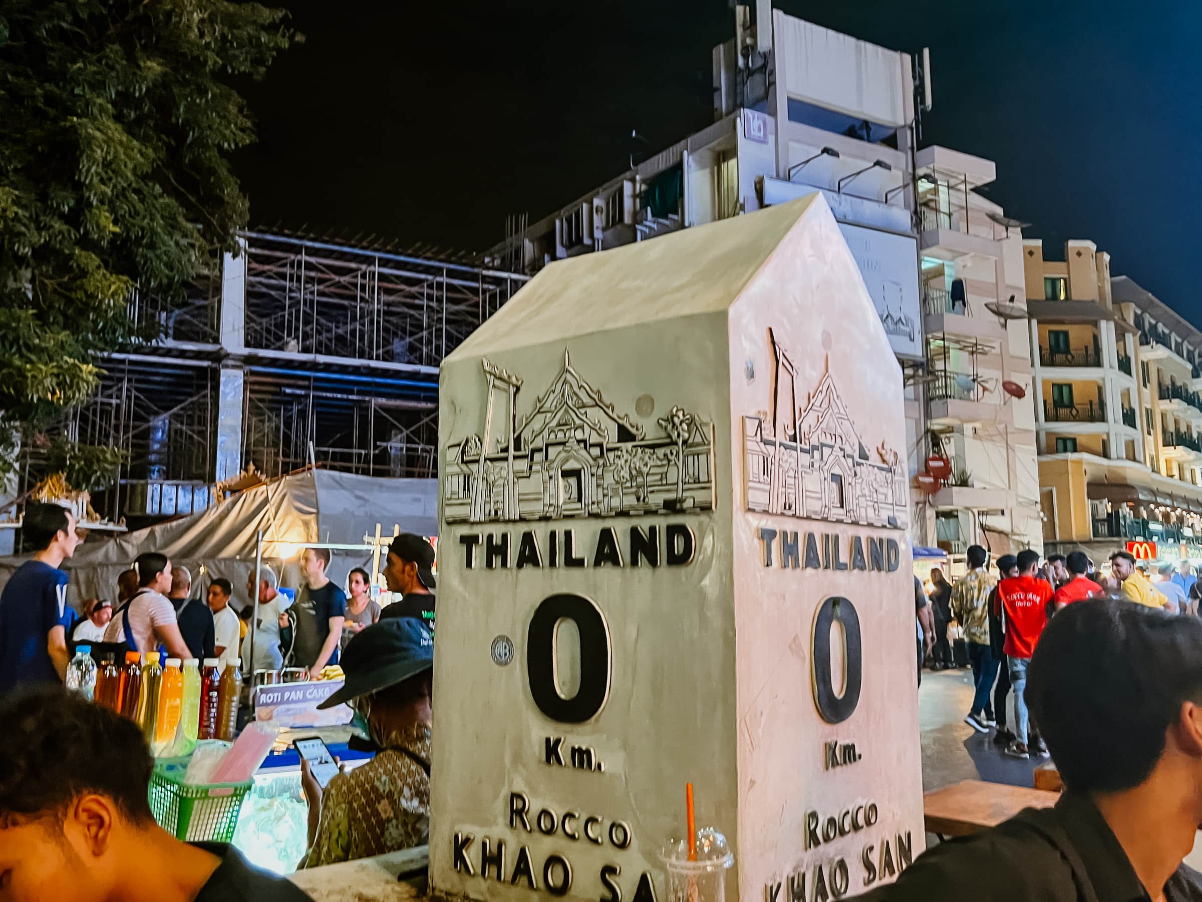 Khao San Road Bangkok Kilometer Zero