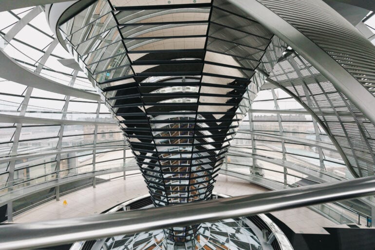 Frühstücken im Reichstag in Berlin