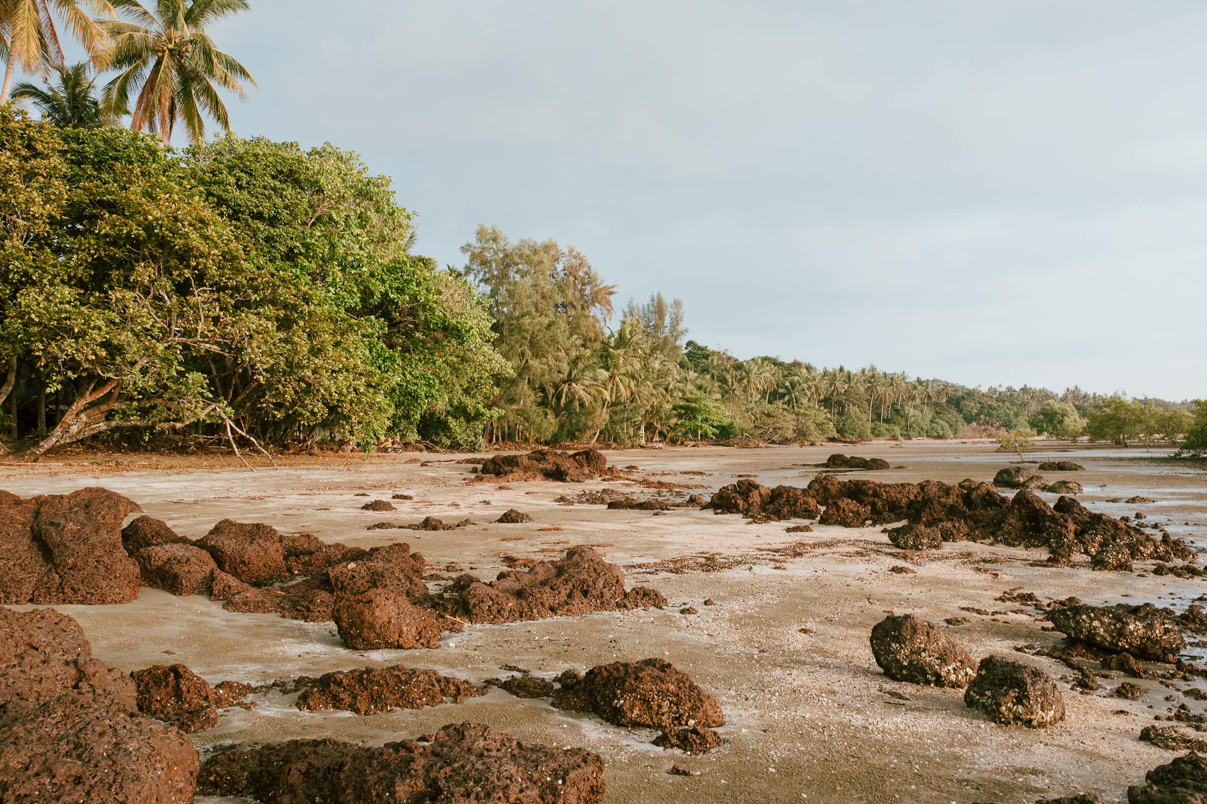 Ko Siboya beach at low tide