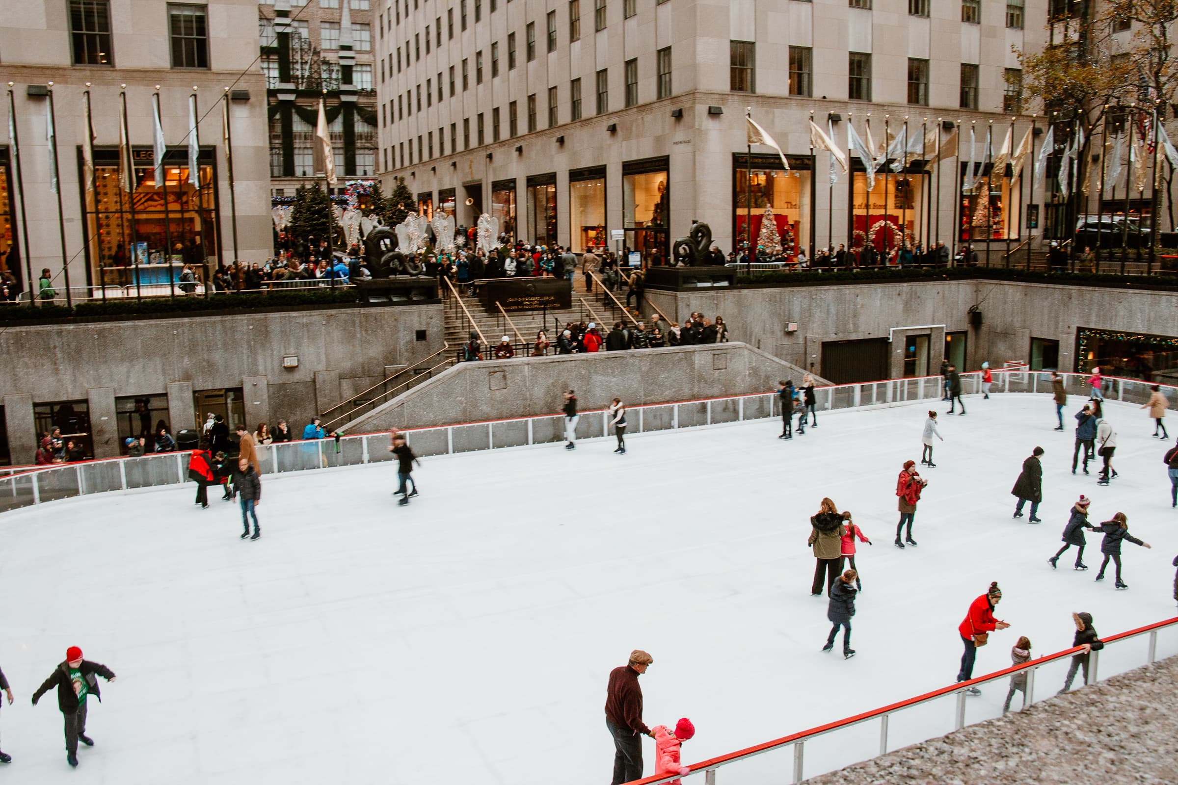 skating at rockefeller center