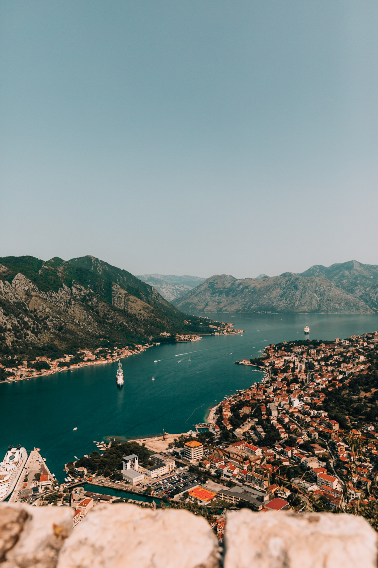 Aussicht auf die Bucht von Kotor