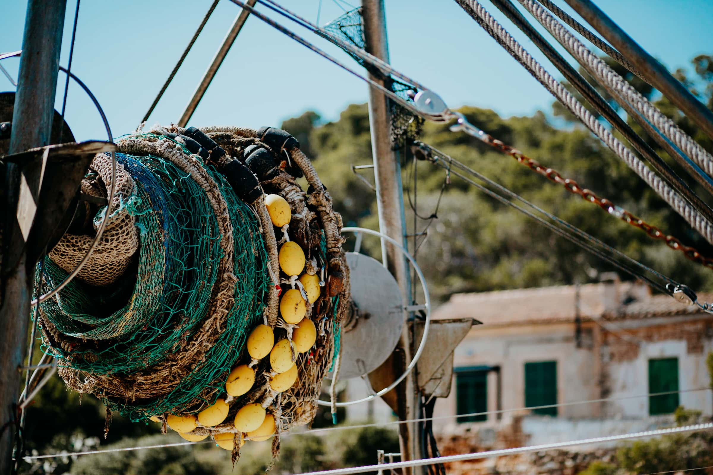 Fischernetze in Cala Figuera Mallorca