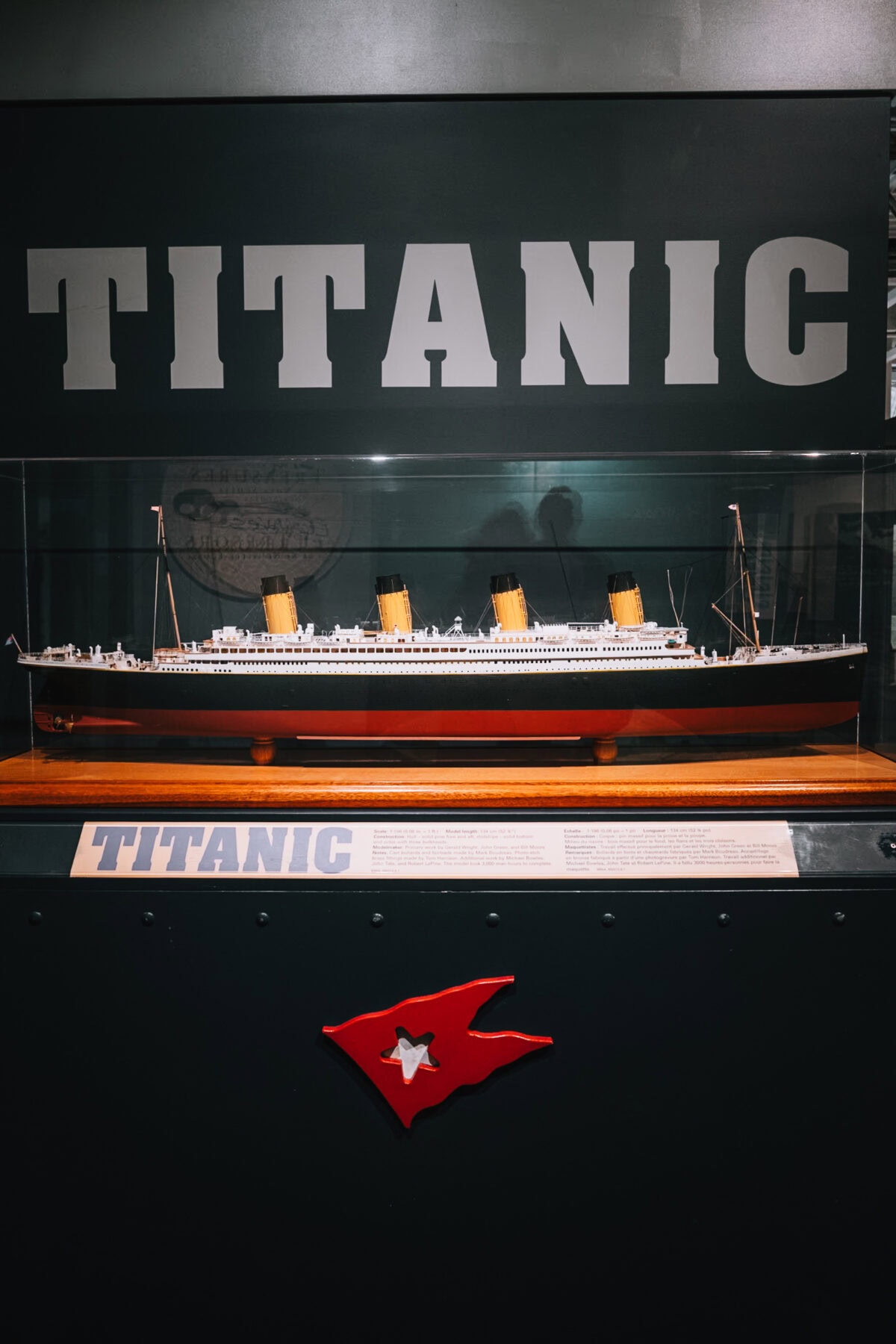 Titanic-Modell im Museum ausgestellt
