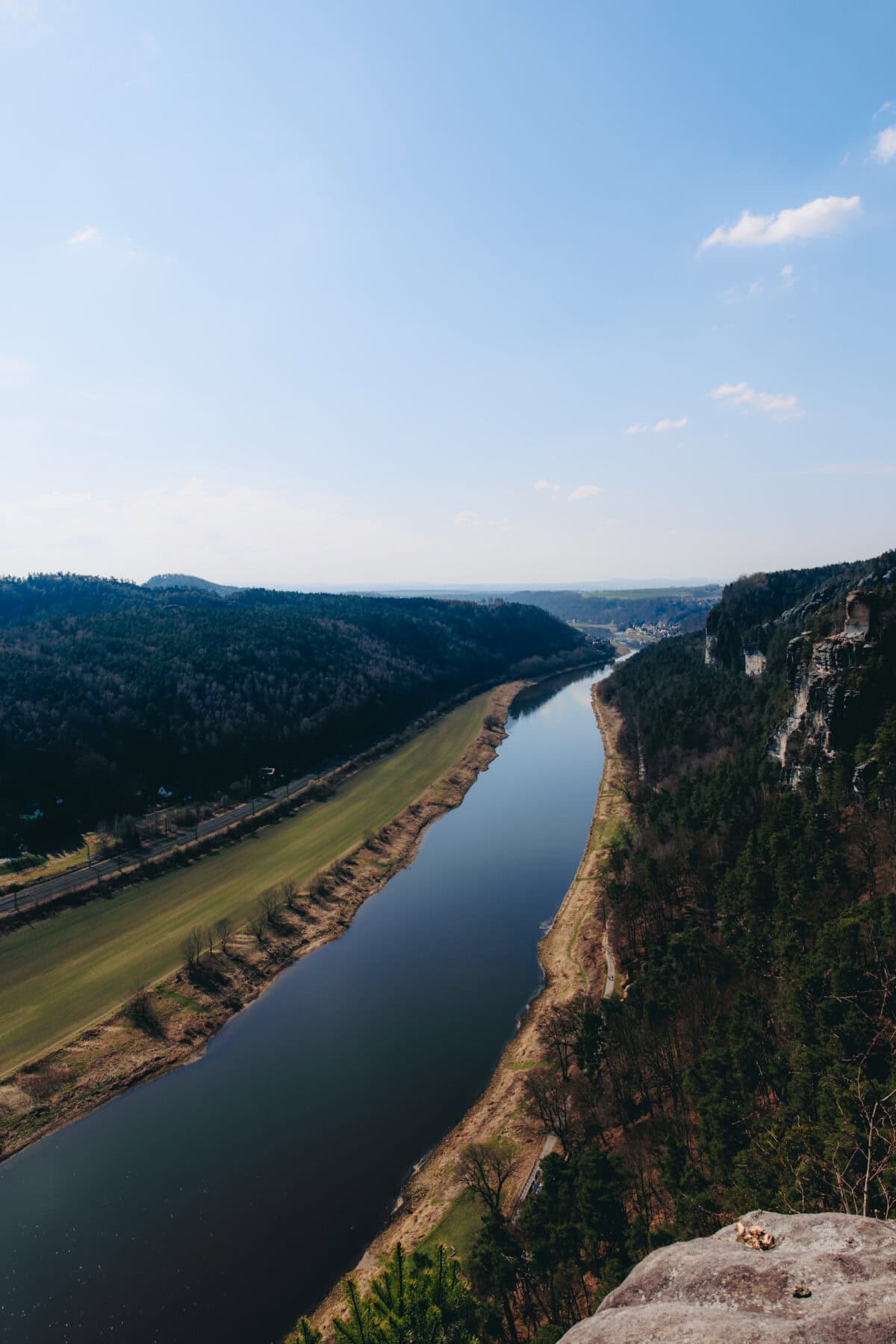 Elbe valley between Bastei and Rathen